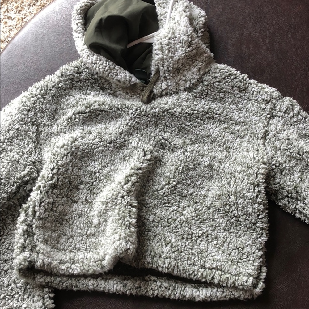 Fuzzy Comfy Hooded Sweater